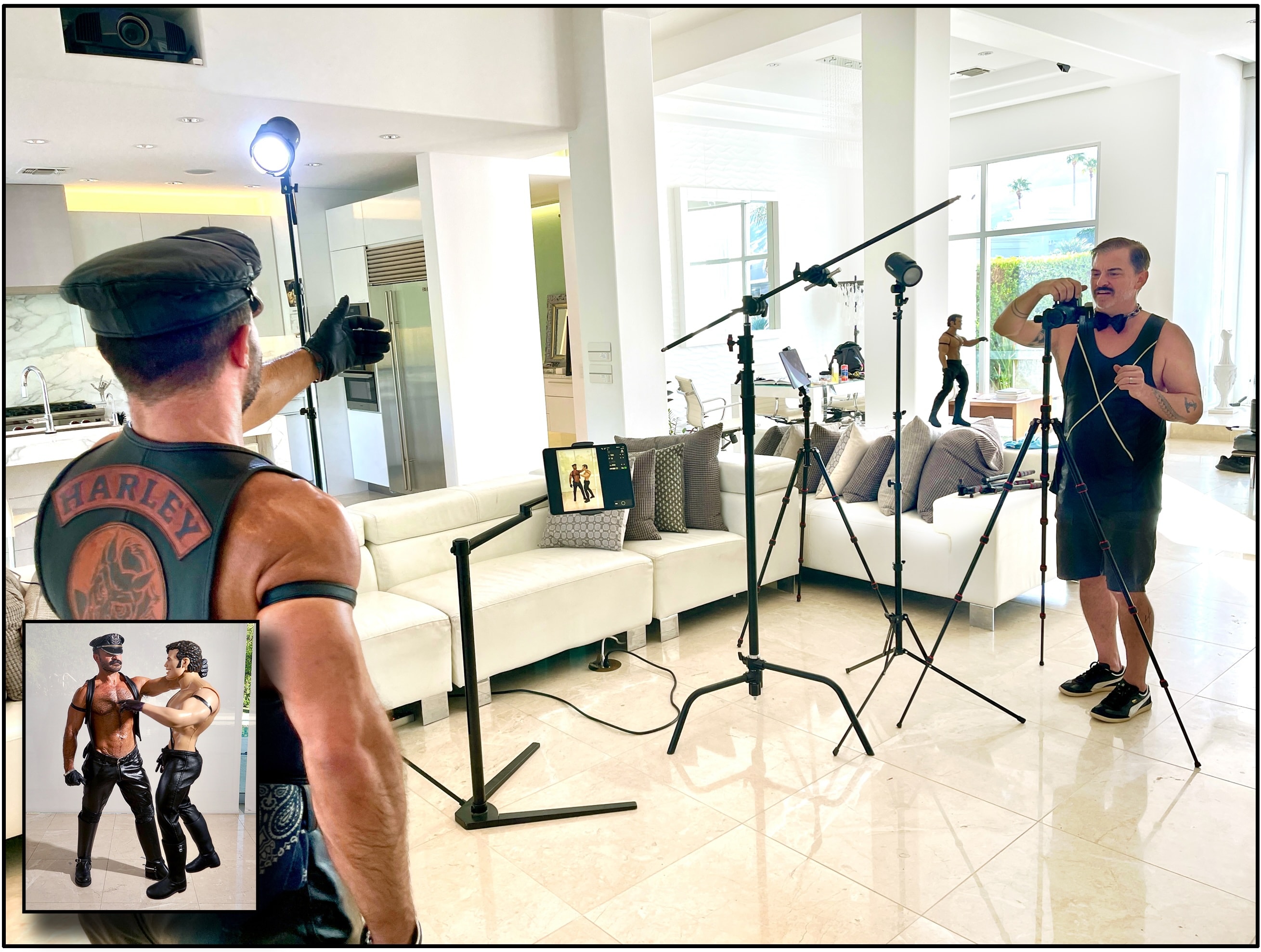 Page+Eros behind the scenes — forced perspective photography technique in action